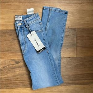 Zara Blue High Rise Jeans Classic Denim